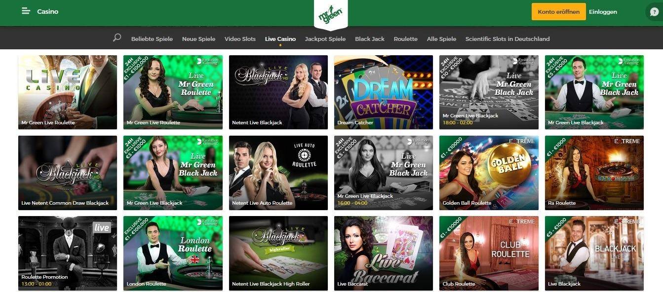 MrGreen Live Casino