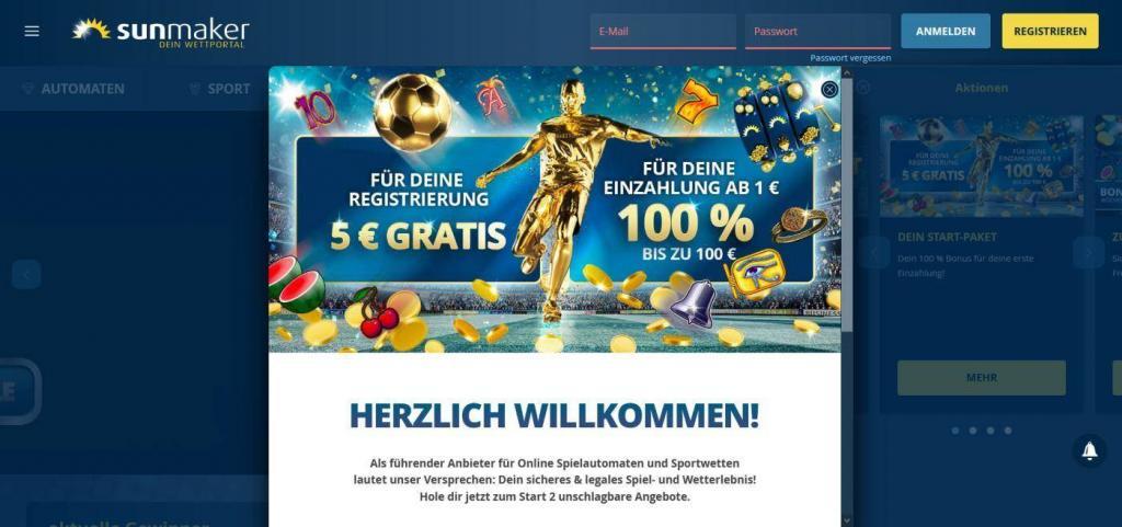 sunmaker 5 euro gratis