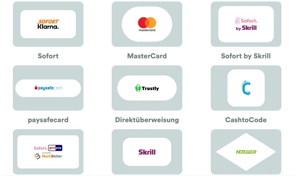 Casumo Zahlungsmethoden