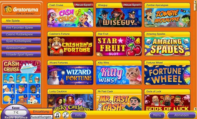 gratorama casino spiele