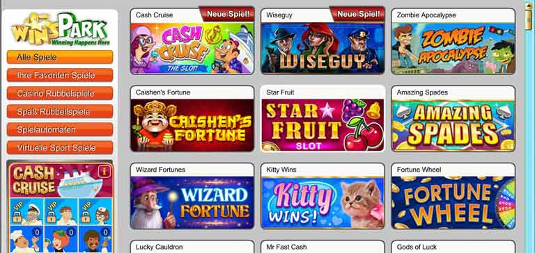 winspark casino spiele