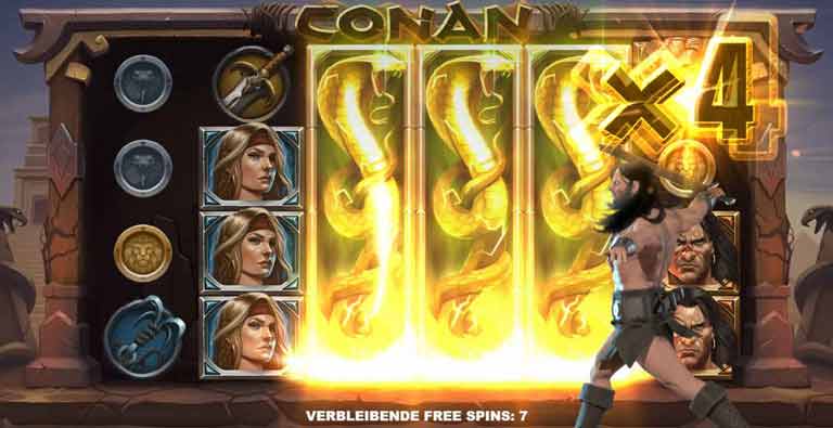 conan slot temple of the serpent feature
