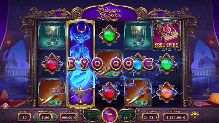 sahara nights slot ausbreitendes wild