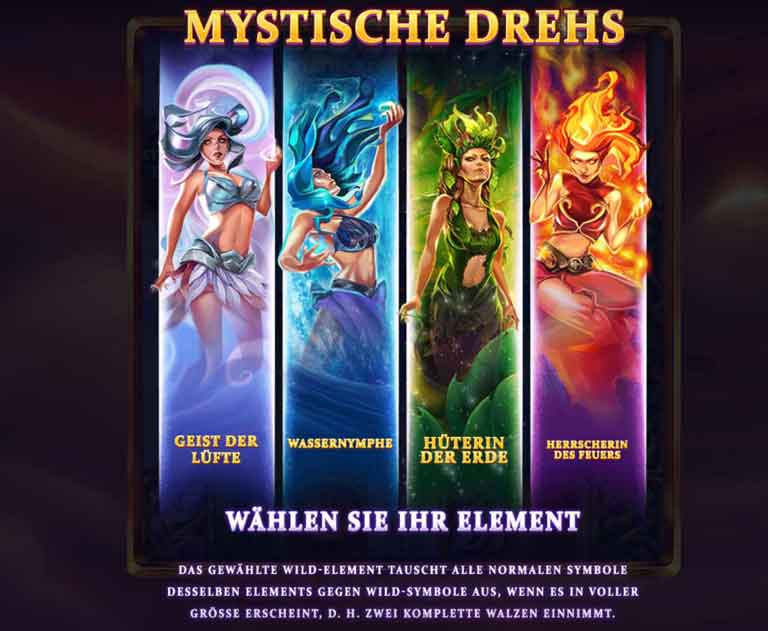 wild elements slot mystische drehs