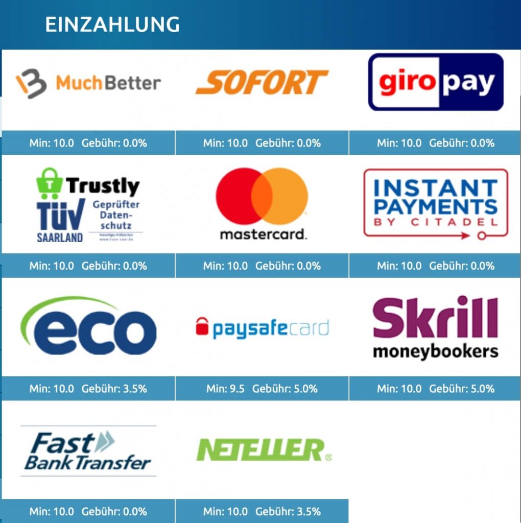 DrückGlück Zahlungsmethoden