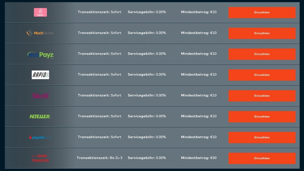 Fun Casino Zahlungsmethoden