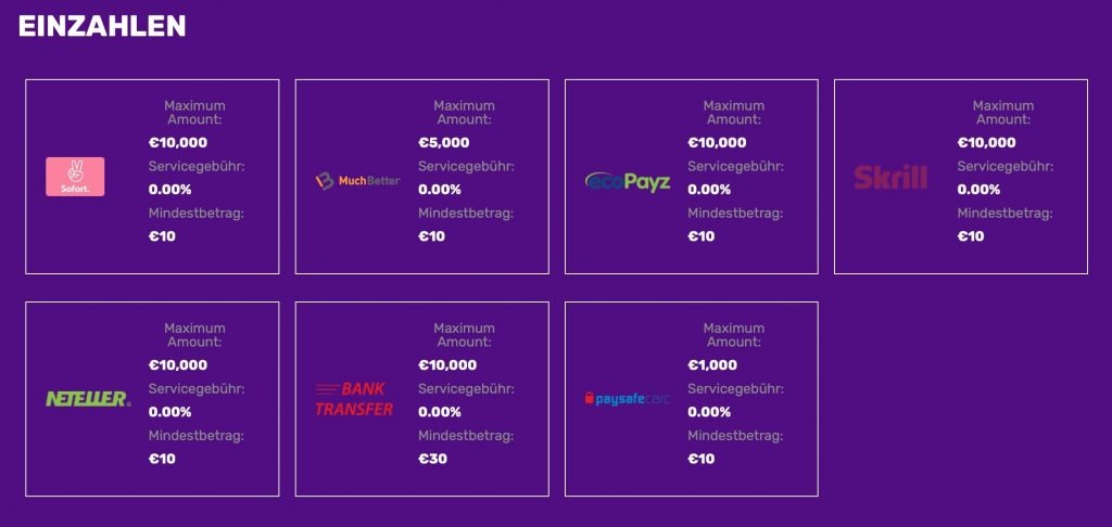 Yako Zahlungsmethoden